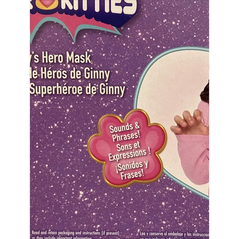Disney Junior Super Kitties Ginny Hero Mask Toy Costume Pretend Play 3+ NEW